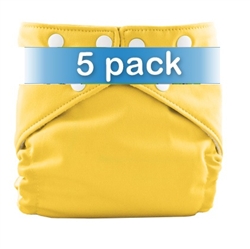 FuzziBunz One Size Elite 2013 Cloth Diaper with 2 Inserts - 5 Pack