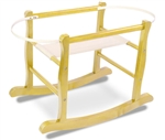 Jolly Jumper Deluxe Moses Basket Rocking Stand Natural