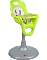 Boon Flair Pedestal High Chair Green Seat and White Pad (Kiwi Seat + C