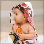 Bebe au Lait Baby Hooded Towel - Chocolat