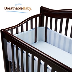 BreathableBaby Breathable Crib Bumper Blue