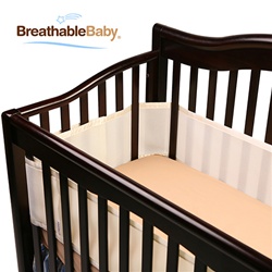 BreathableBaby Breathable Crib Bumper Ecru
