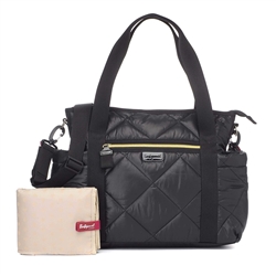 Babymel Cara Ultra Lite Quilted Baby Diaper Bag Black
