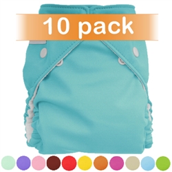 FuzziBunz Perfect Size Cloth Diaper with Inserts - 10 Pack