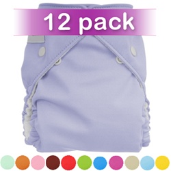 FuzziBunz Perfect Size Cloth Diaper with Inserts - 12 Pack