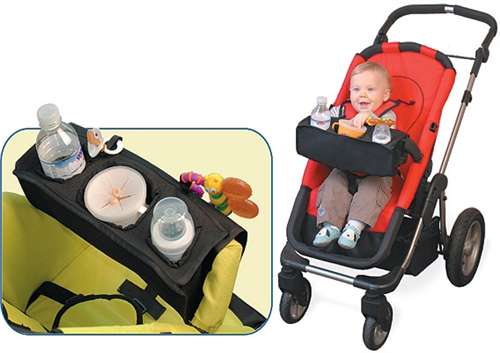 stroller with snack tray