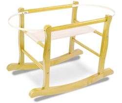 Jolly Jumper Deluxe Moses Basket Rocking Stand Natural