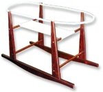 Jolly Jumper Rocking Moses Basket Stand Cherry