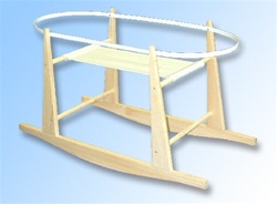Jolly Jumper Rocking Moses Basket Stand Natural