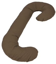 Leachco Snoogle Original Total Body Pillow Brown