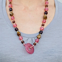 Mommy Necklaces Beaded Nursing Necklace - Dangling Donuts