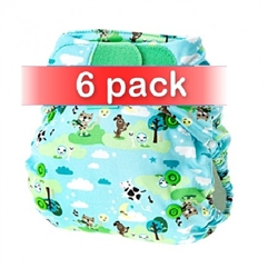 Tots Bots Easy Fit One Size Cloth Diaper V4 - 6 Pack