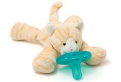 Wubbanub Infant Plush Toy Pacifier Cream Tabby Kitten