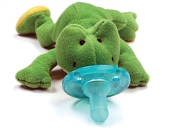 Wubbanub Infant Plush Toy Pacifier Green Frog