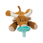 Wubbanub Infant Plush Toy Pacifier Longhorn Bull