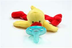 Wubbanub Infant Plush Toy Pacifier Yellow Duck